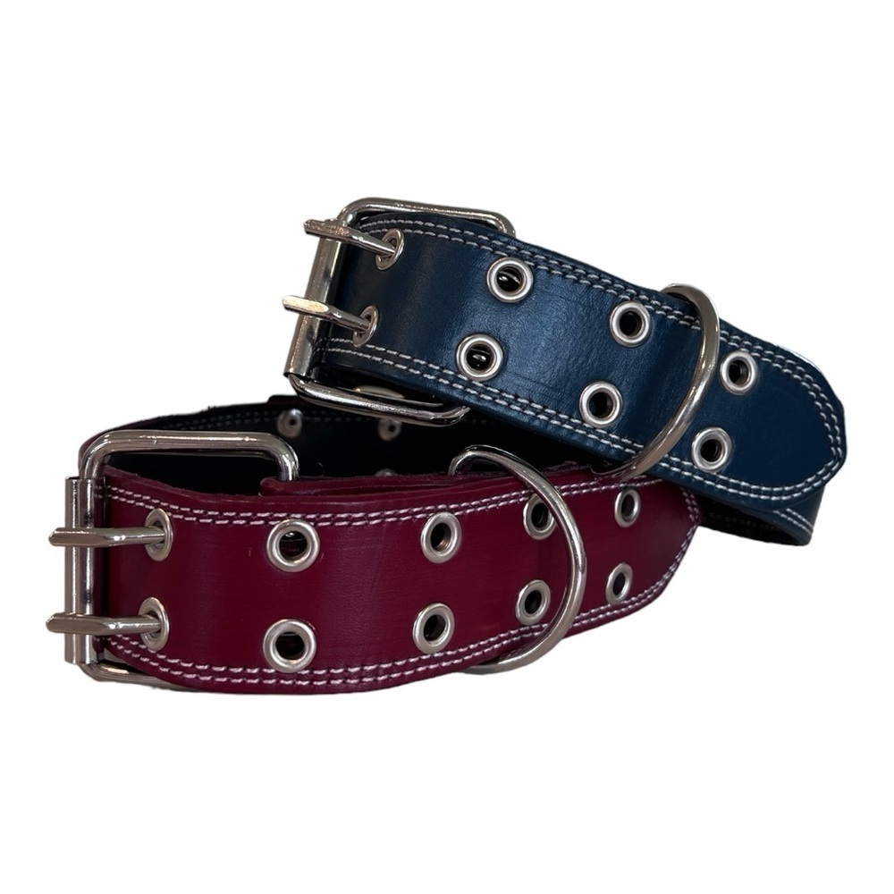 X-Large Premium Leather handmade Dog Collars - several colours available! NWOT